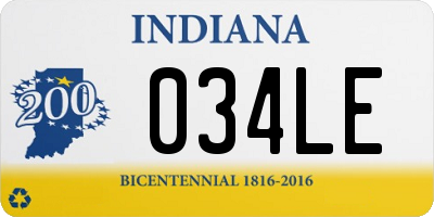 IN license plate 034LE