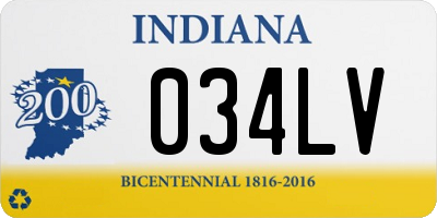 IN license plate 034LV