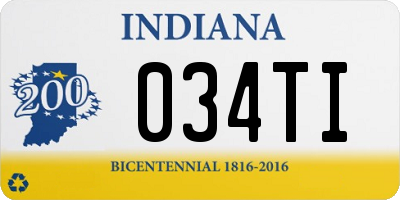 IN license plate 034TI