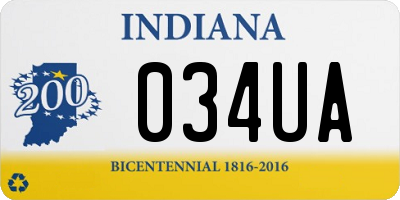 IN license plate 034UA