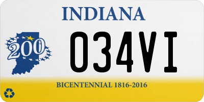 IN license plate 034VI