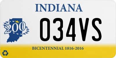 IN license plate 034VS