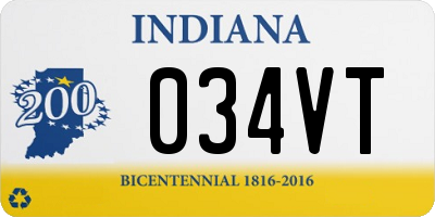 IN license plate 034VT