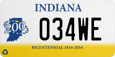 IN license plate 034WE