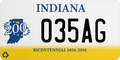 IN license plate 035AG