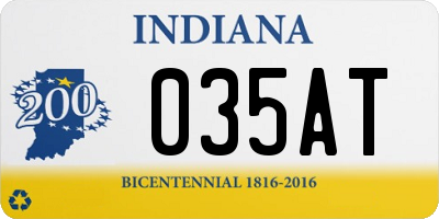 IN license plate 035AT