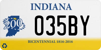 IN license plate 035BY