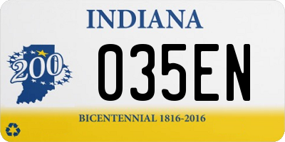 IN license plate 035EN