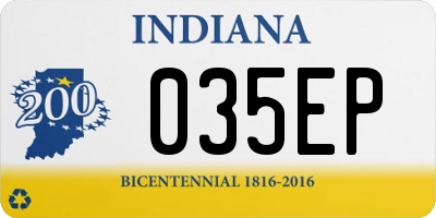 IN license plate 035EP