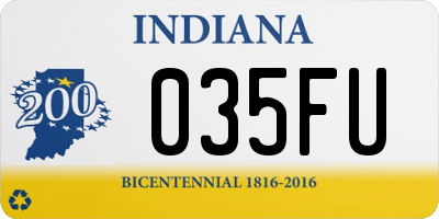 IN license plate 035FU