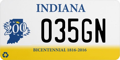 IN license plate 035GN