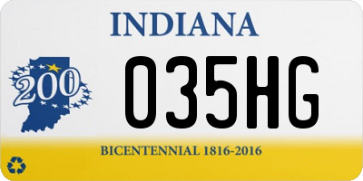 IN license plate 035HG