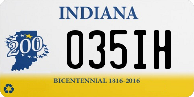 IN license plate 035IH