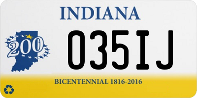 IN license plate 035IJ