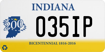 IN license plate 035IP