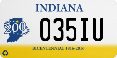 IN license plate 035IU