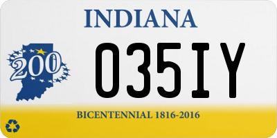 IN license plate 035IY