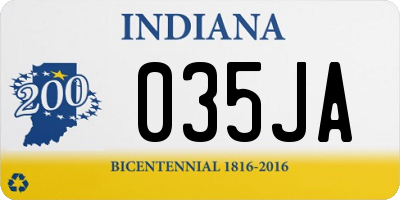 IN license plate 035JA