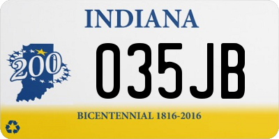 IN license plate 035JB