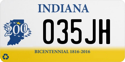 IN license plate 035JH