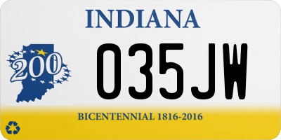 IN license plate 035JW