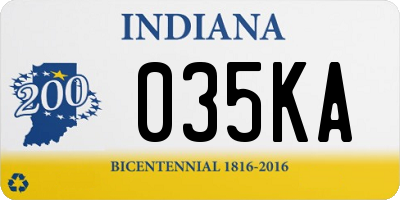 IN license plate 035KA