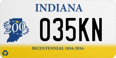 IN license plate 035KN