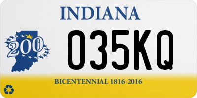 IN license plate 035KQ