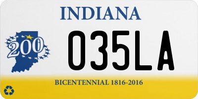 IN license plate 035LA