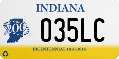 IN license plate 035LC