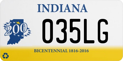 IN license plate 035LG