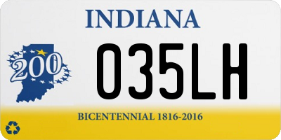 IN license plate 035LH