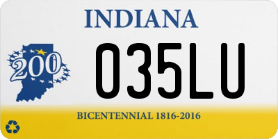 IN license plate 035LU