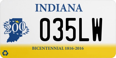 IN license plate 035LW