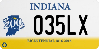 IN license plate 035LX