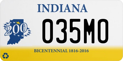 IN license plate 035MO