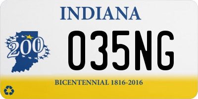 IN license plate 035NG