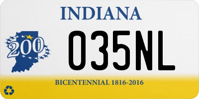 IN license plate 035NL