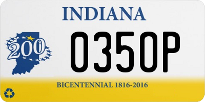 IN license plate 035OP