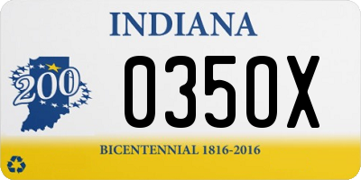 IN license plate 035OX