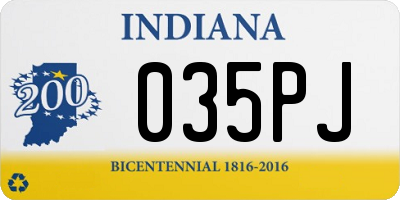 IN license plate 035PJ