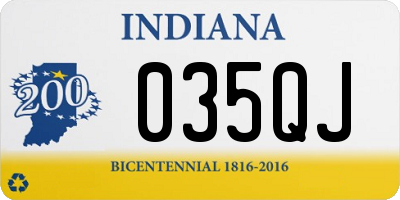 IN license plate 035QJ