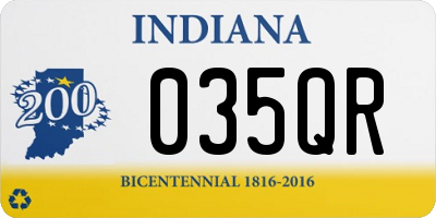 IN license plate 035QR