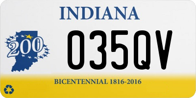 IN license plate 035QV