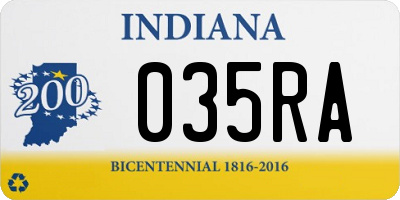 IN license plate 035RA