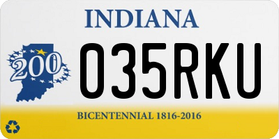IN license plate 035RKU