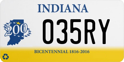 IN license plate 035RY