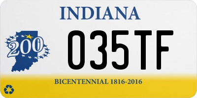 IN license plate 035TF