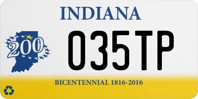 IN license plate 035TP