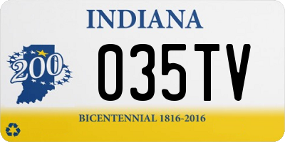 IN license plate 035TV